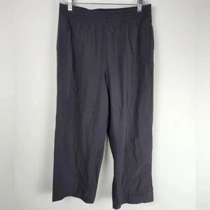 Lululemon Wide Leg Cropped Pants Womens Size 8 Black
